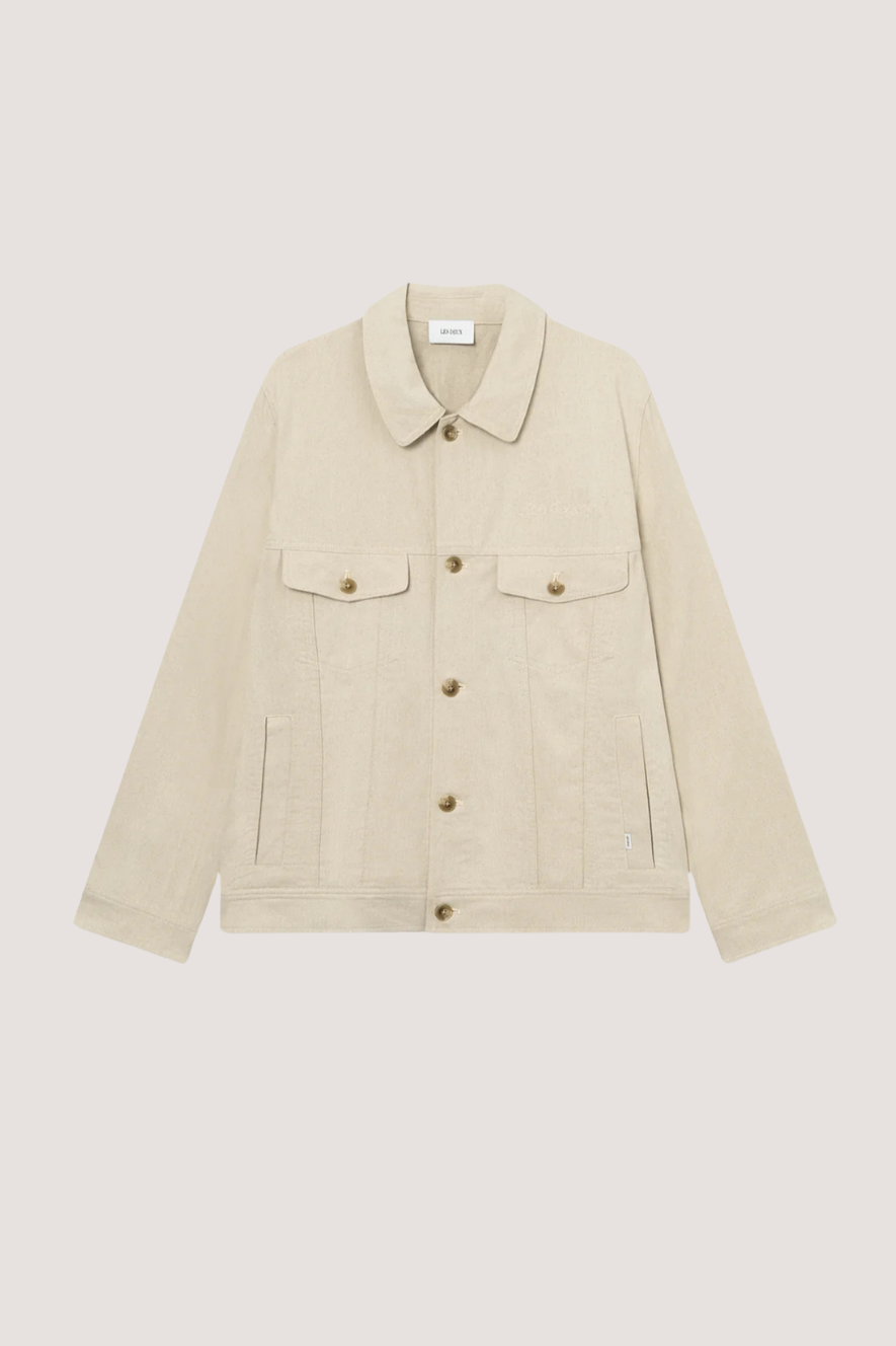 LES DEUX - MICAH CASUAL TWILL JACKET - IVORY
