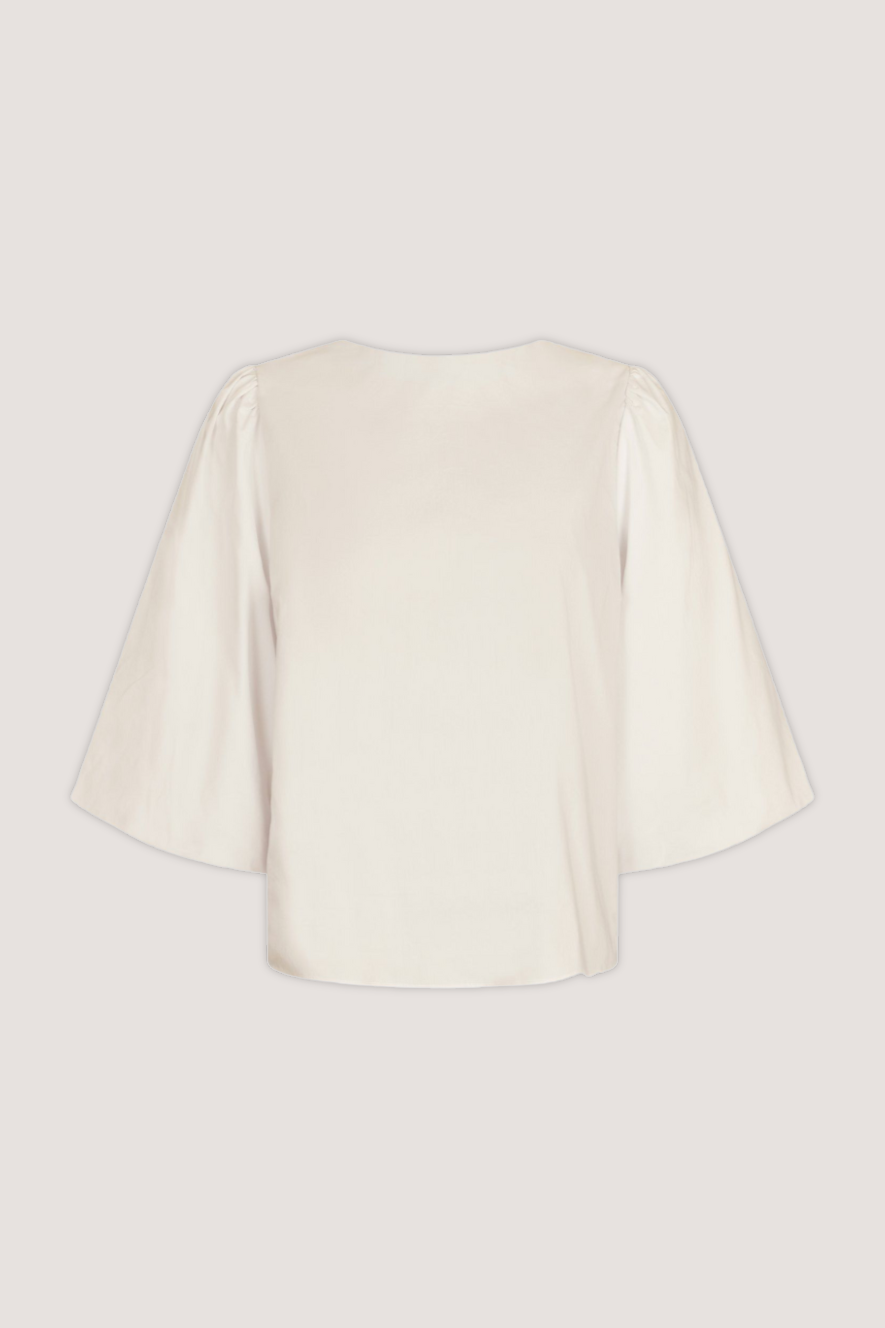 NEO NOIR - LORRAINE POPLIN BLOUSE - IVORY
