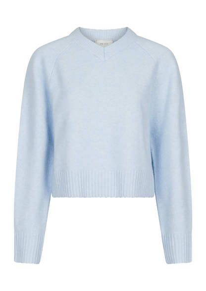 NEO NOIR - KAMRA KNIT BLOUSE - LIGHT BLUE