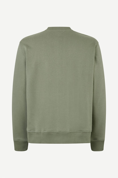 SAMSØE SAMSØE - JOEL CREW NECK - DUSTY OLIVE