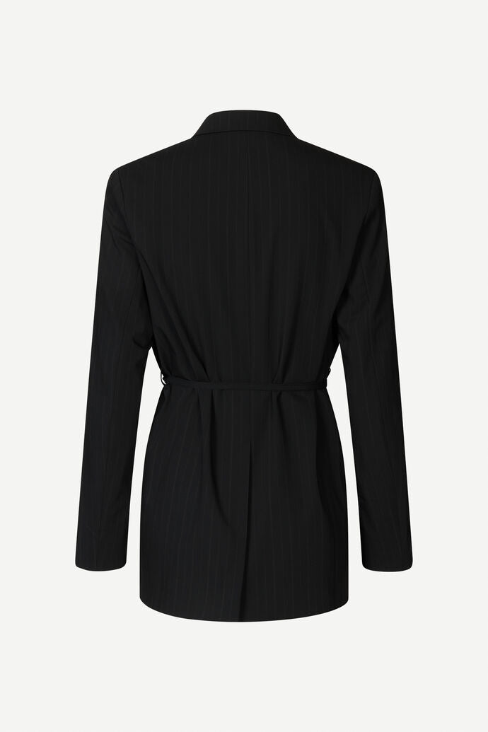 SAMSØE SAMSØE - SALOT BLAZER - BLACK PINSTRIPE