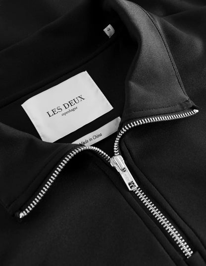 LES DEUX - BALLIER TRACK HALF-ZIP - BLACK