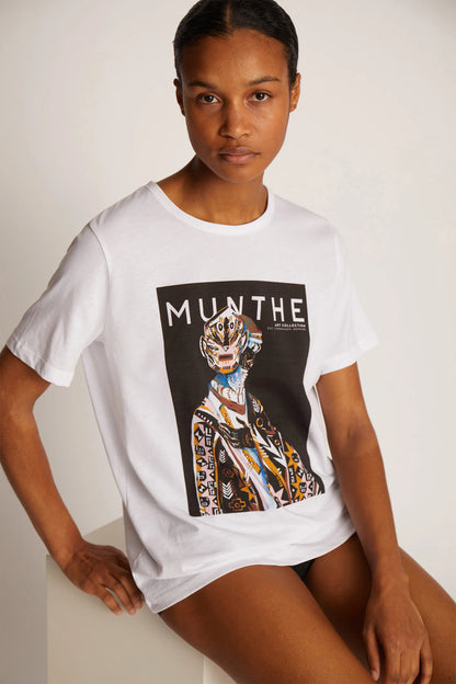 MUNTHE - TORIA T-SHIRT - WHITE