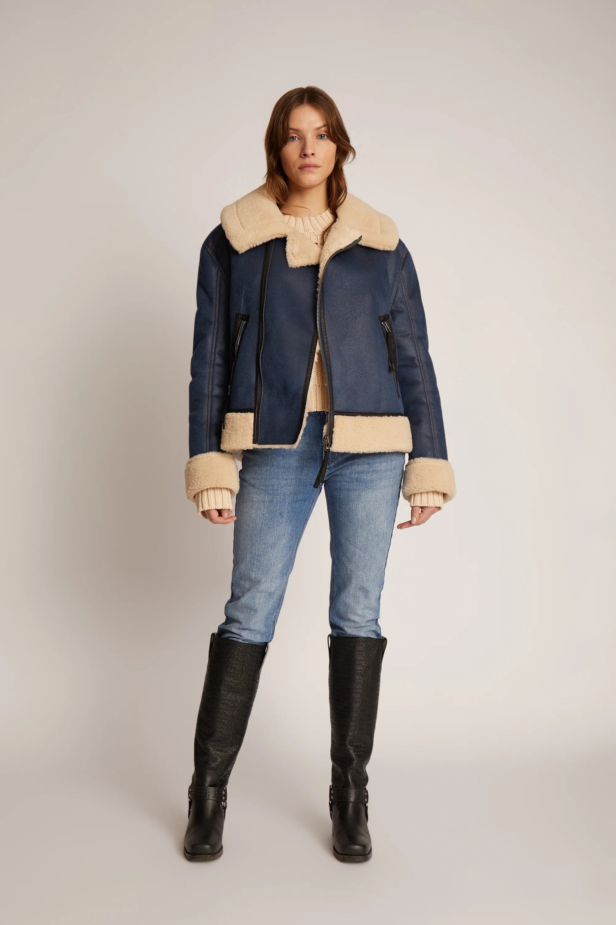 MUNTHE - TISHIA JACKET - BLUE