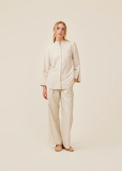 MODSTRÖM - ISABELMD PANTS - SUMMER SAND PINSTRIPE