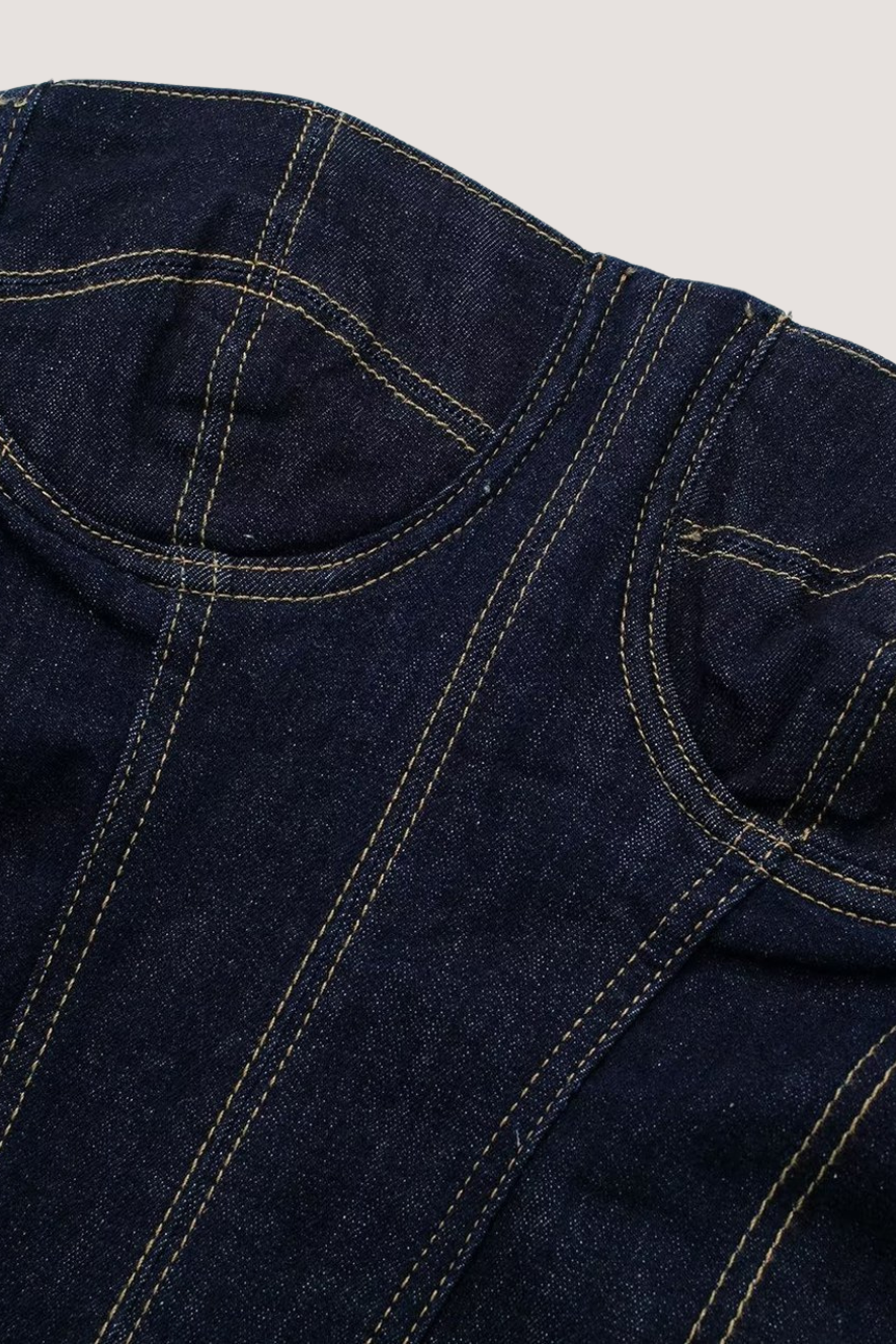 Lång Jeansklänning