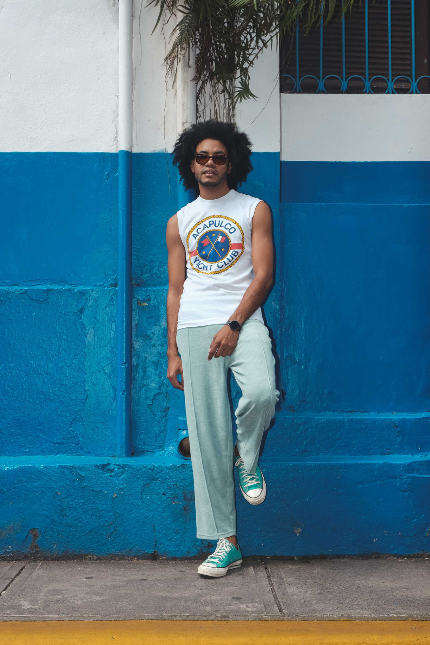 NIKBEN - TERRY CROPPED PANT - GREEN