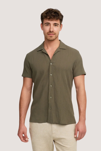 INDICODE - INGEORGIE SHIRT - COVERT GREEN