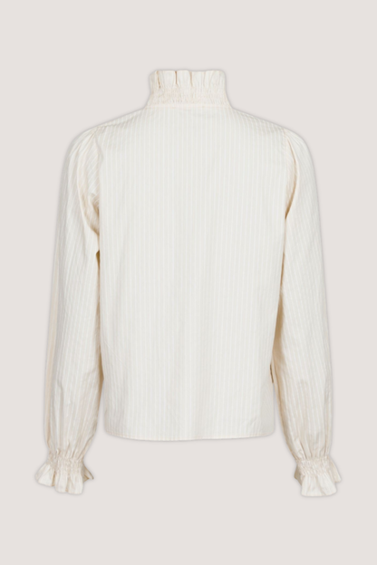 NEO NOIR - BRIELLE SINGLE STRIPE BLOUSE - SAND