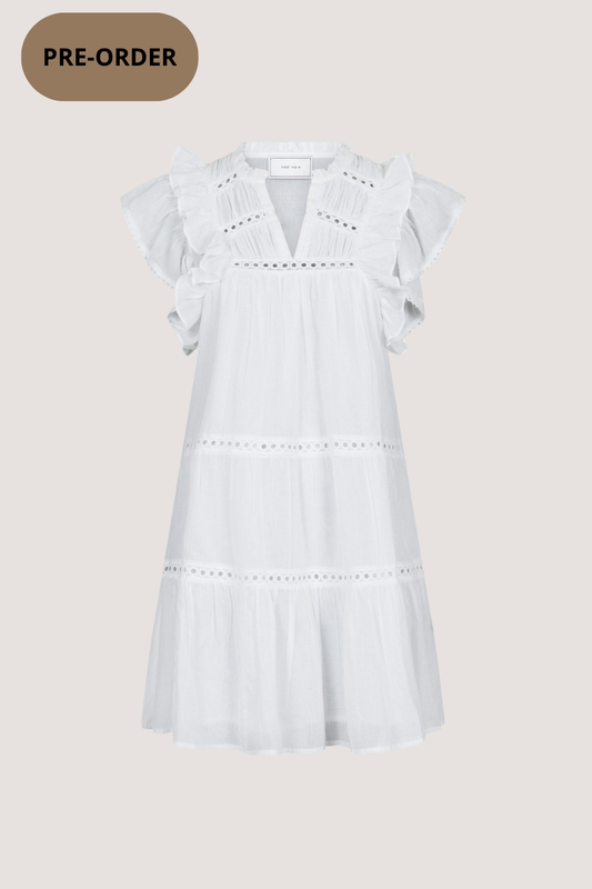NEO NOIR - JAMMA S VOILE DRESS - WHITE