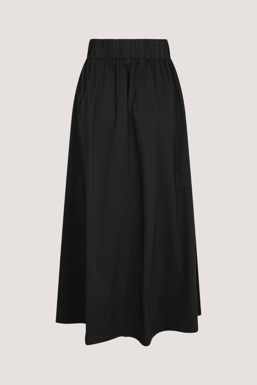 NEO NOIR - YARA LONG POPLIN SKIRT - BLACK