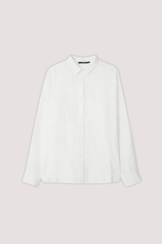 AVENY - MYRA LINEN SHIRT - EGRET