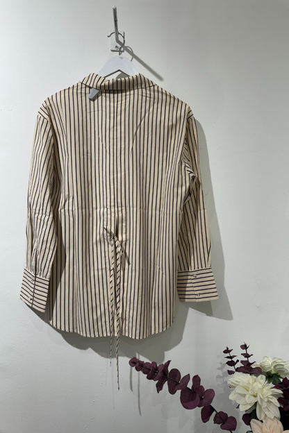 NORR - LINNA LS SHIRT - BLACK STRIPE