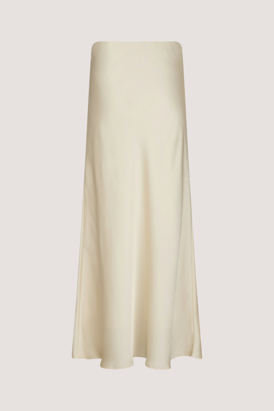NEO NOIR - VISO HEAVY SATEEN SKIRT - PEARL