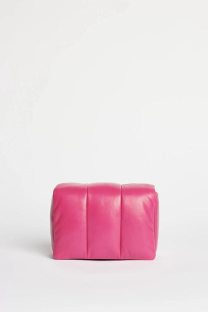 STAND STUDIO - ERY PANEL BAG - NEON PINK/SILVER