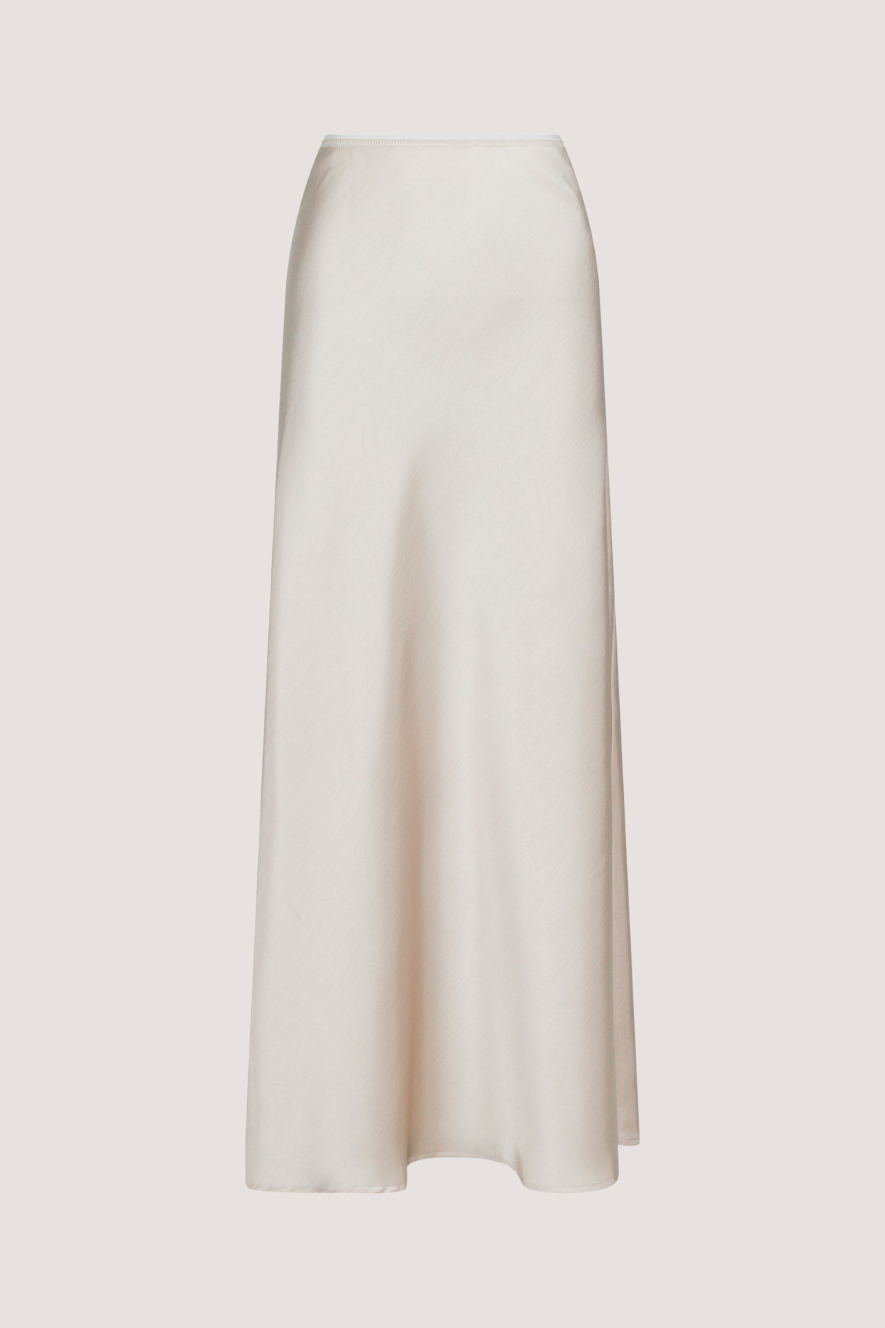NEO NOIR - VICKY HEAVY SATEEN SKIRT - CHAMPANGE