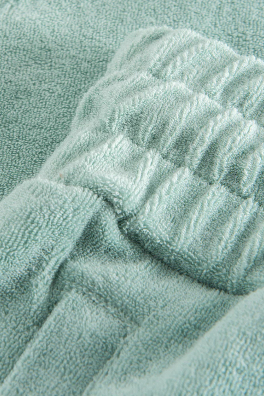 NIKBEN - TERRY CROPPED PANT - GREEN