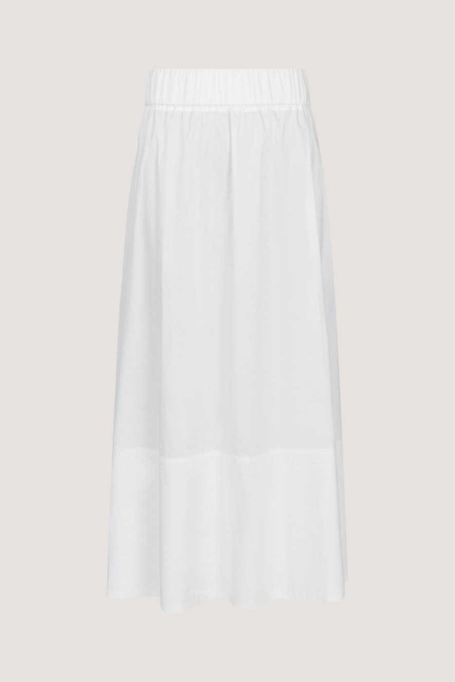 NEO NOIR - YARA LONG POPLIN SKIRT - WHITE