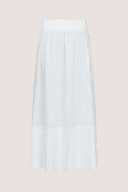 NEO NOIR - YARA LONG POPLIN SKIRT - WHITE