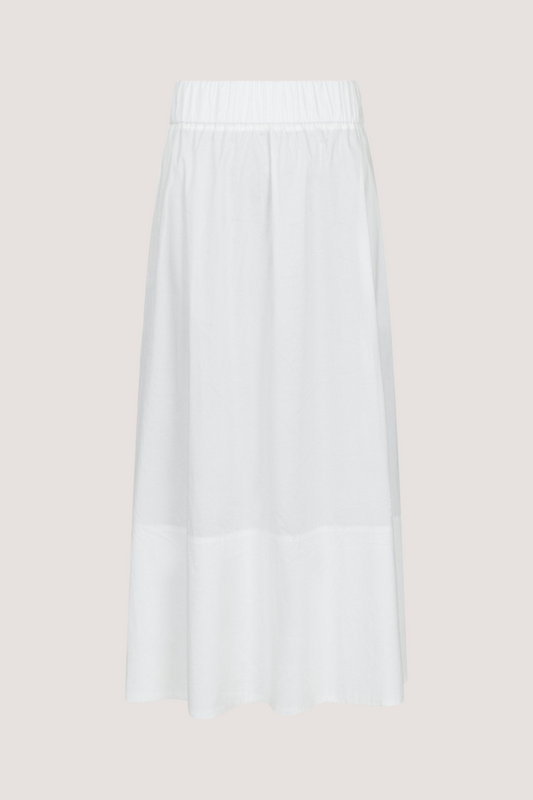 NEO NOIR - YARA LONG POPLIN SKIRT - WHITE