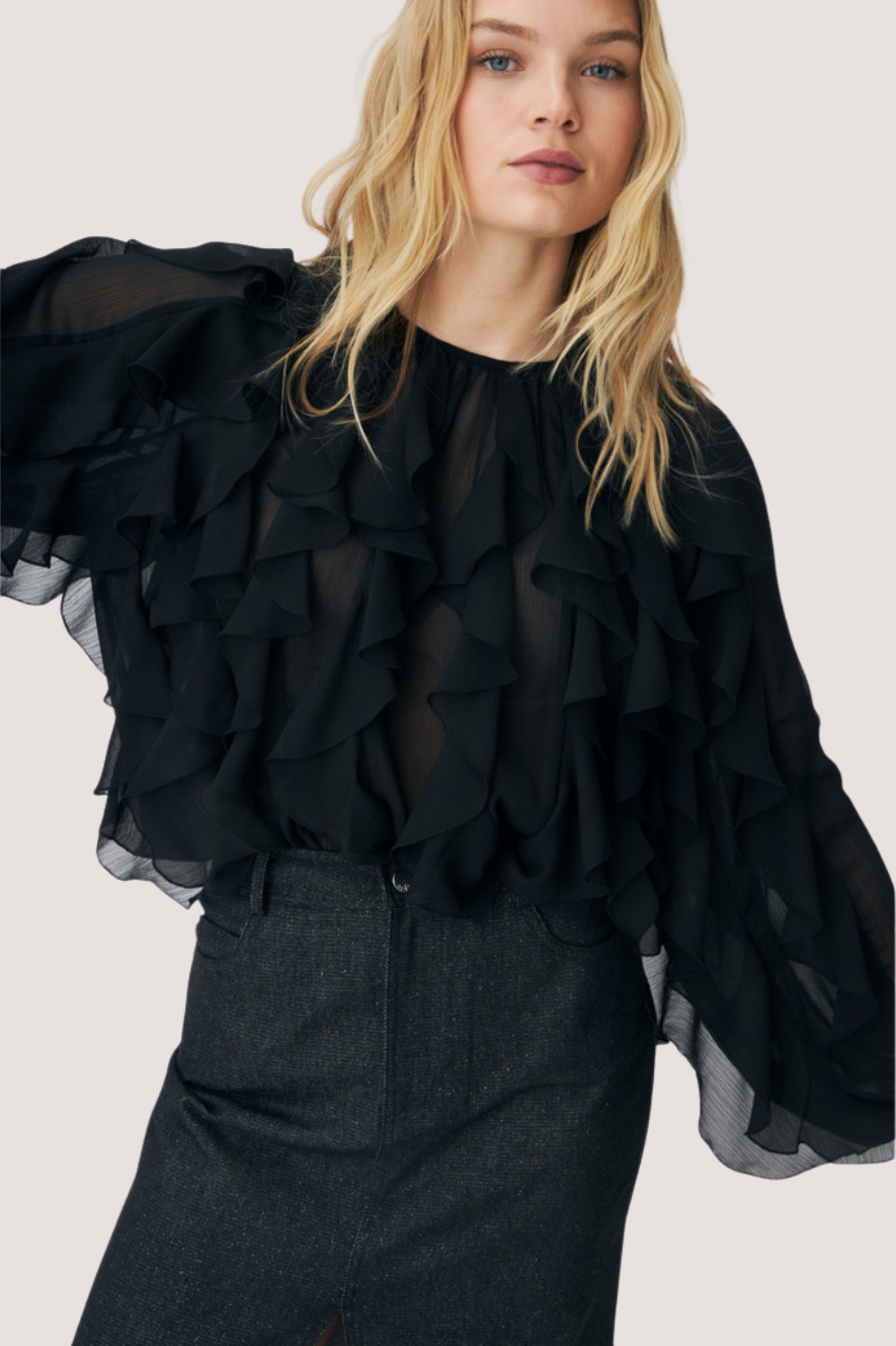CRÁS - RYACRAS BLOUSE - BLACK
