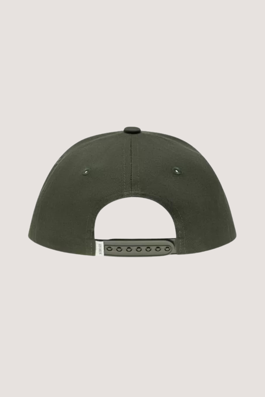 LES DEUX - ENCORE ORGANIC BASEBALL CAP - DUSTY MOSS/BLACK