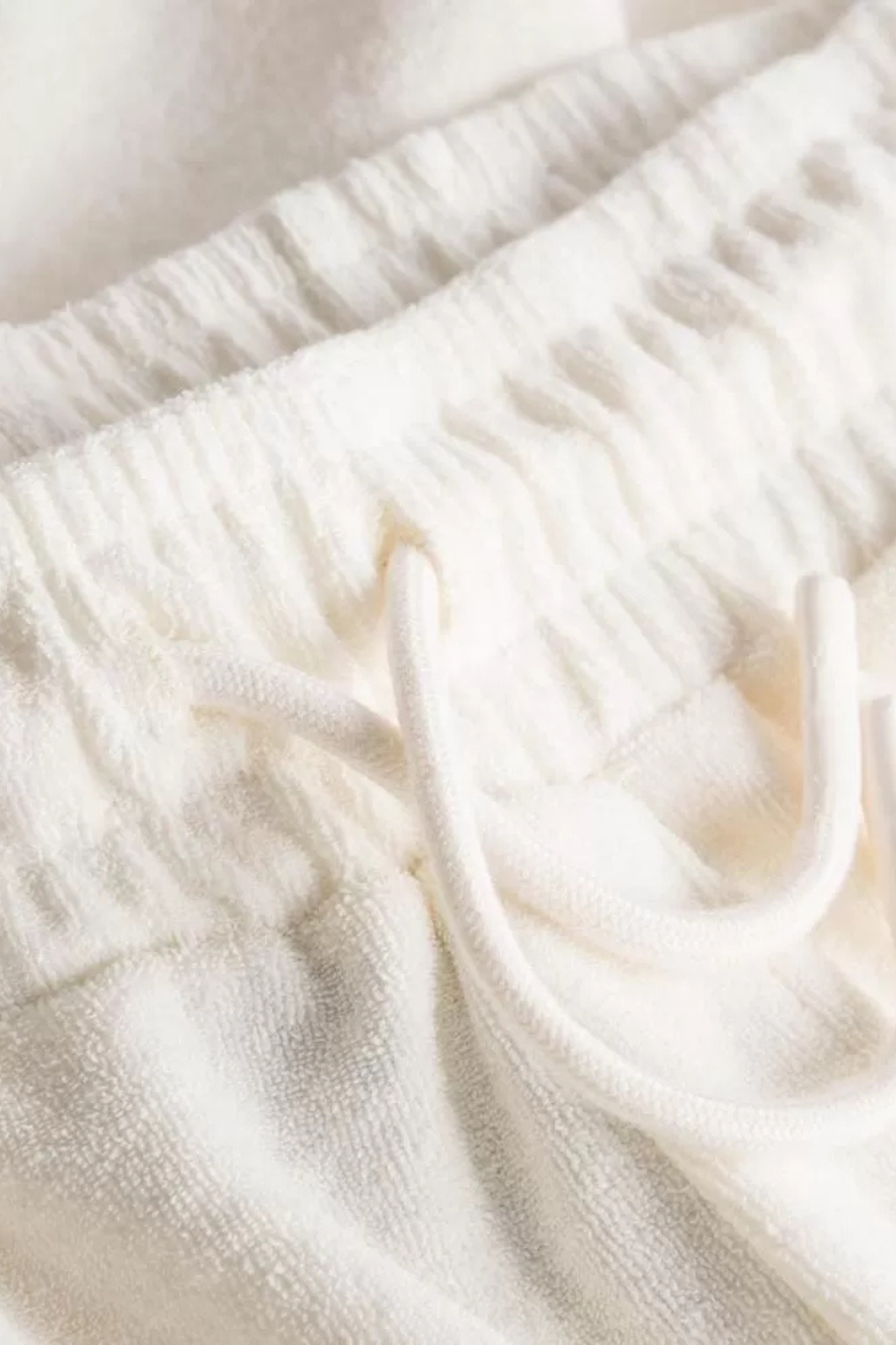 NECK BEN - TERRY SHORTS - OFF WHITE