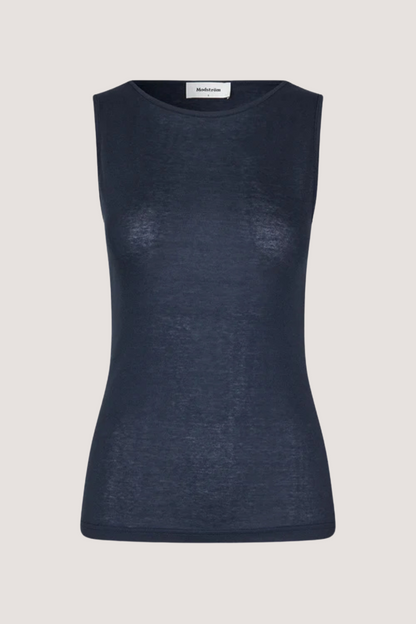 MODSTRÖM - HARPERMD TOP - NAVY SKY