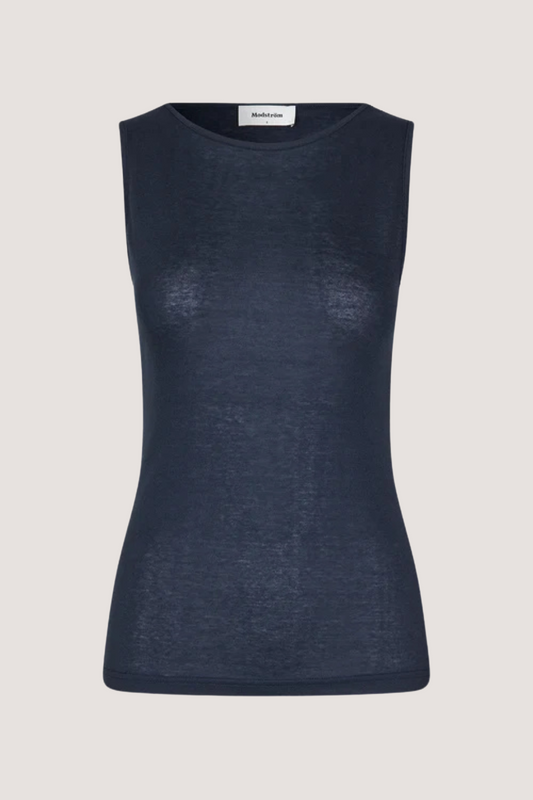 MODSTRÖM - HARPERMD TOP - NAVY SKY