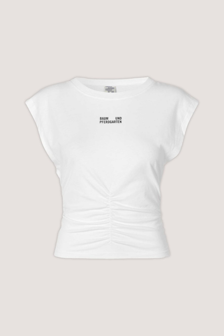 BAUM UND PFERDGARTEN - JELONA T-SHIRT - WHITE MAHOGANY LOGO