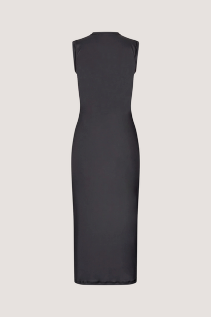 STINE GOYA - ELASTIC TANK CREWNECK DRESS - MELTING FLOWERS