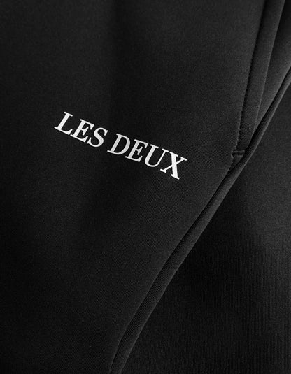 LES DEUX - BALLIER CASUAL TRACK PANTS - BLACK