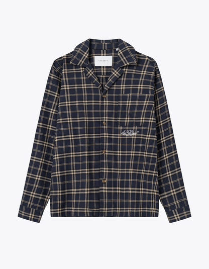 LES DEUX - LUDWIG FLANNEL PYJAMAS - DARK NAVY