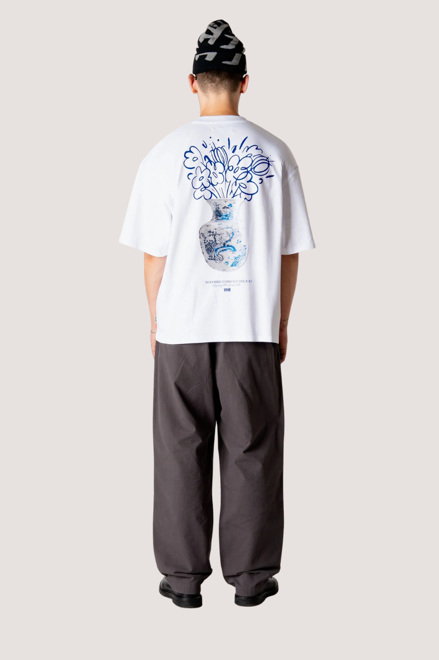 WOODBIRD - WBBEAM MING TEE - WHITE
