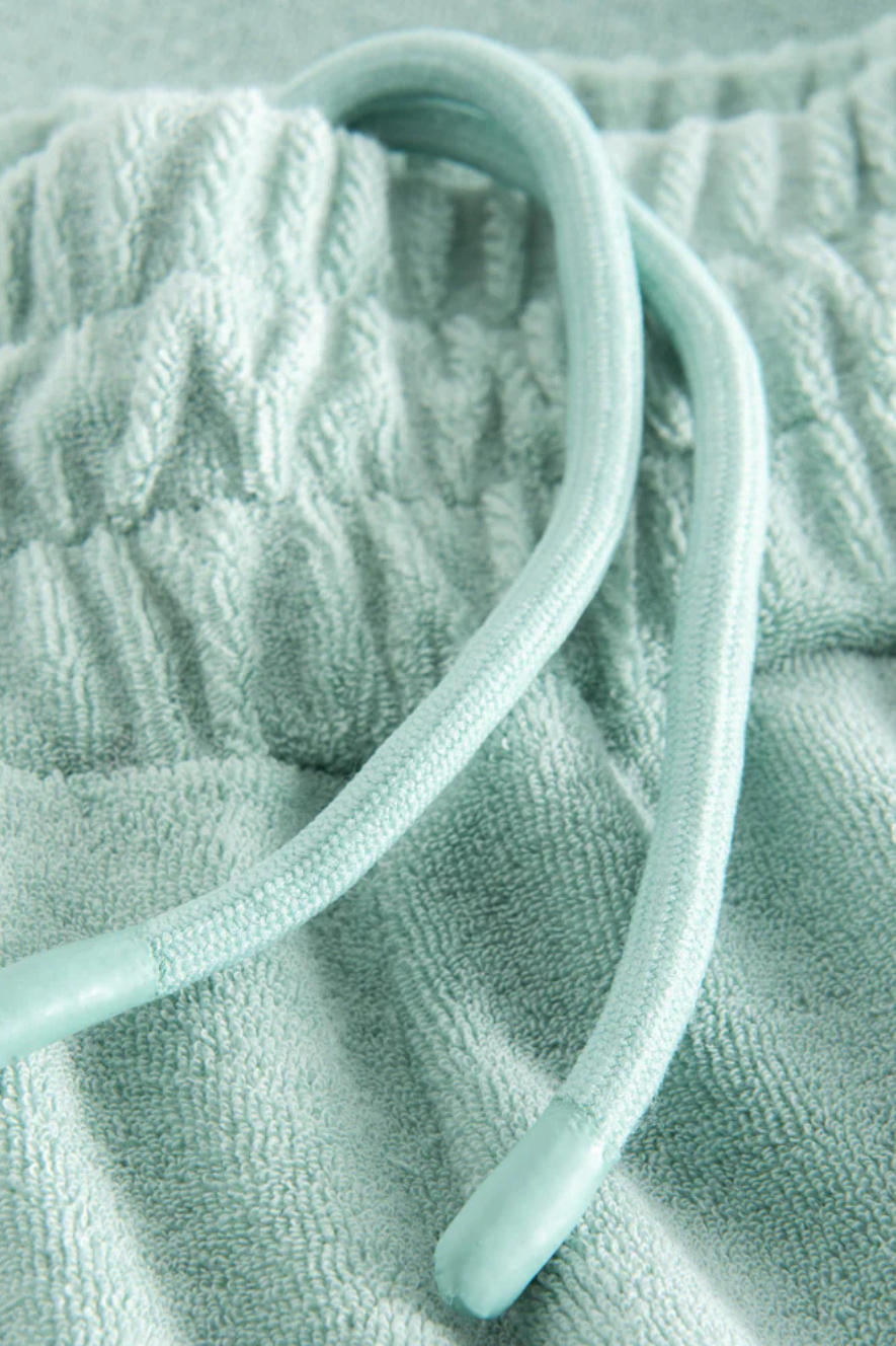 NIKBEN - TERRY CROPPED PANT - GREEN