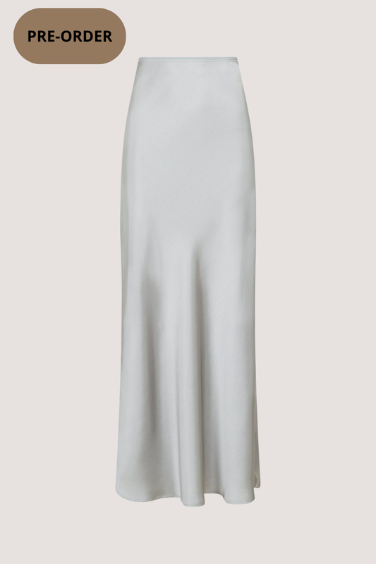 NEO NOIR - VICKY HEAVY SATEEN SKIRT - SILVER