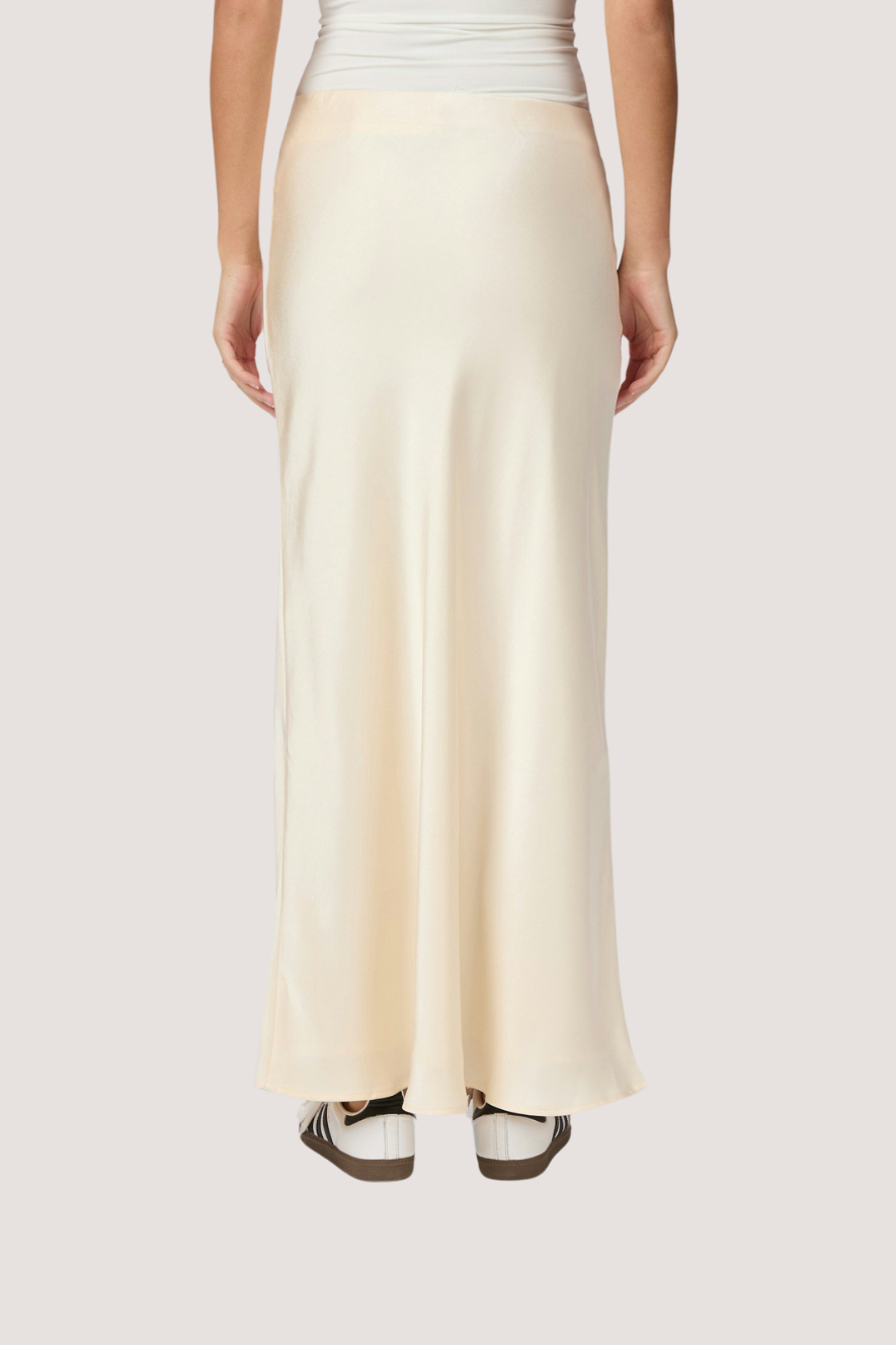 NEO NOIR - VISO HEAVY SATEEN SKIRT - PEARL