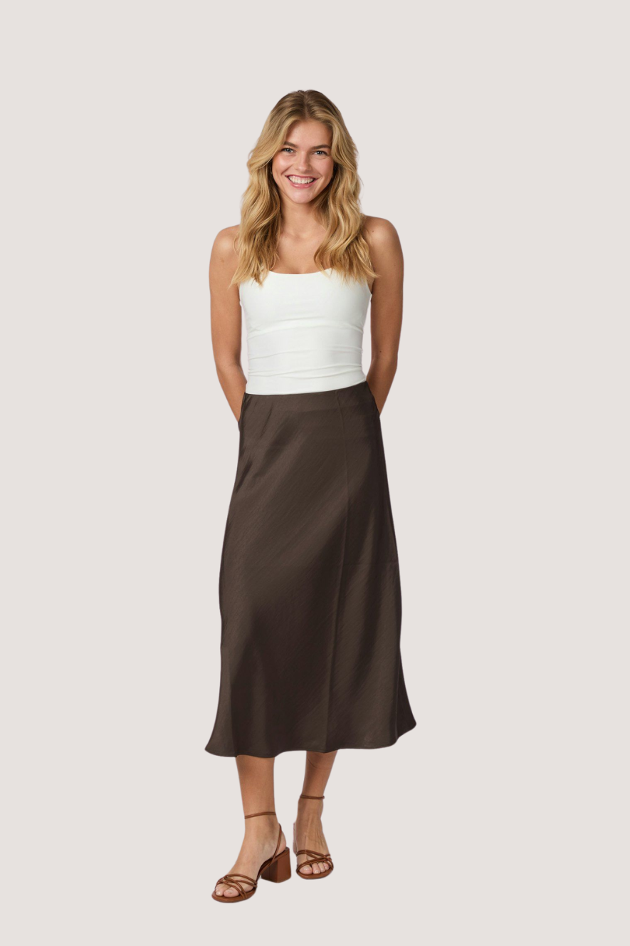NEO NOIR - BOVARY SKIRT - DARK BROWN