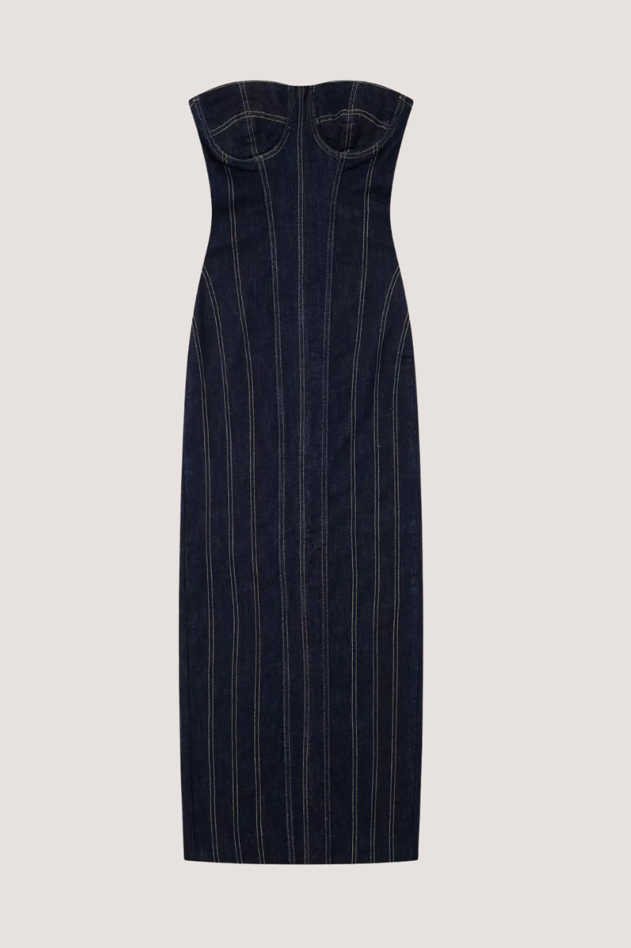 Lång Jeansklänning