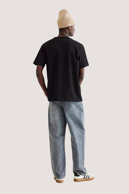 WOODBIRD - WBBAINE WASHED TEE - BLACK