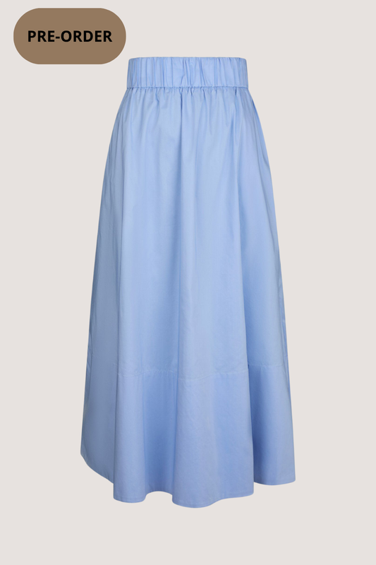 NEO NOIR - YARA POPLIN SKIRT - SKY BLUE