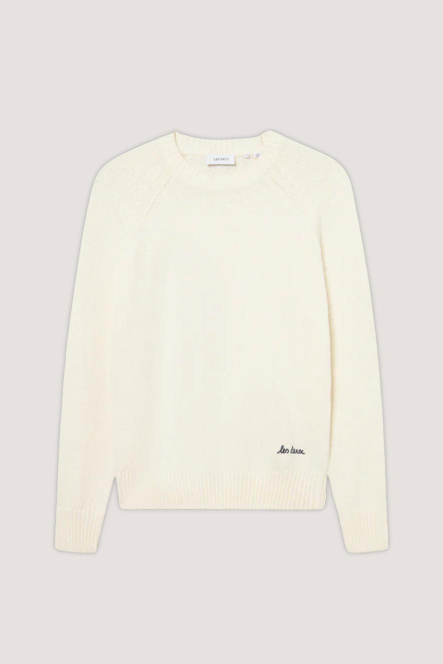 LES DEUX - BRAD ROUNDNECK KNIT - IVORY