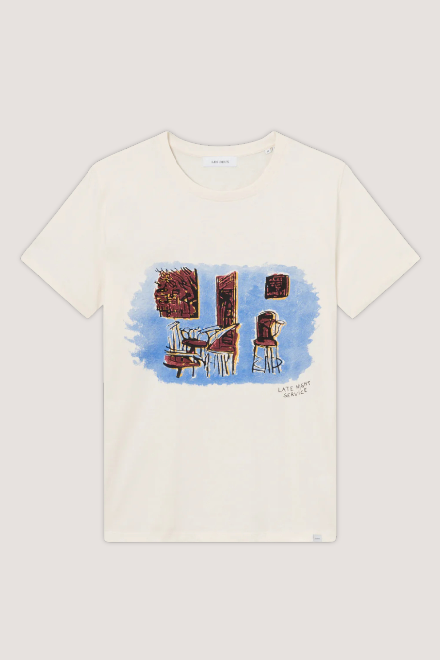 LES DEUX - BERKELEY T-SHIRT - IVORY