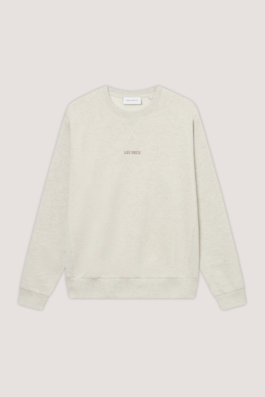LES DEUX - DEXTER SWEATSHIRT - IVORY MELANGE