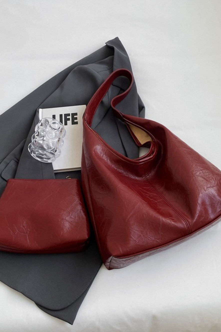 2-delat Axelväska & Clutch Set