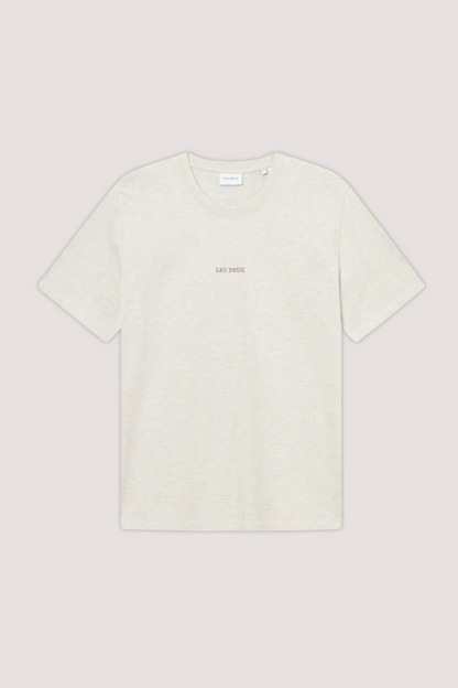 LES DEUX - DEXTER T-SHIRT - IVORY MELANGE