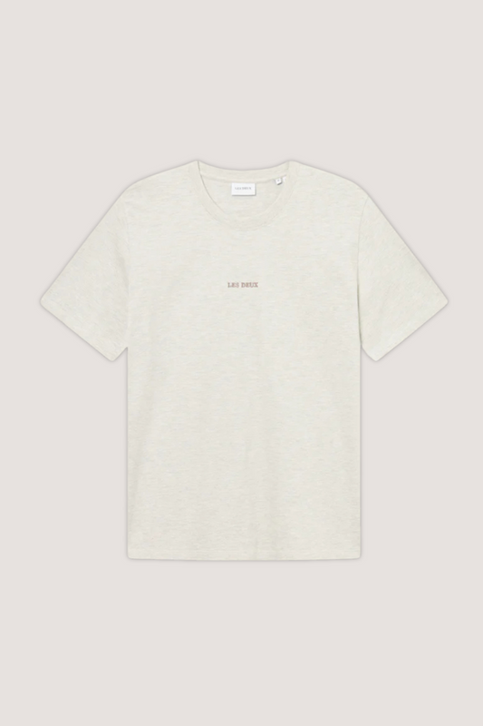 LES DEUX - DEXTER T-SHIRT - IVORY MELANGE