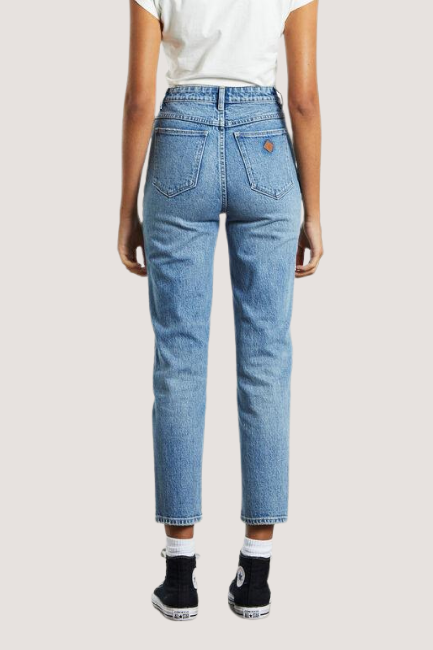 ABRAND - A94 HIGH SLIM LIZZIE Y2K - VINTAGE BLUE