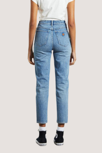 ABRAND - A94 HIGH SLIM LIZZIE Y2K - VINTAGE BLUE