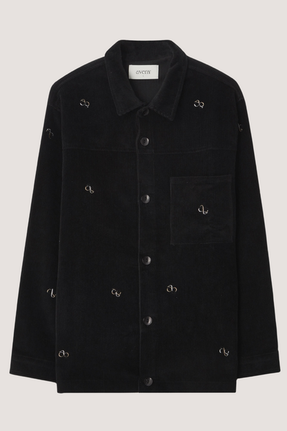 AVENY - VERNON AOP CORDUROY JACKET - BLACK
